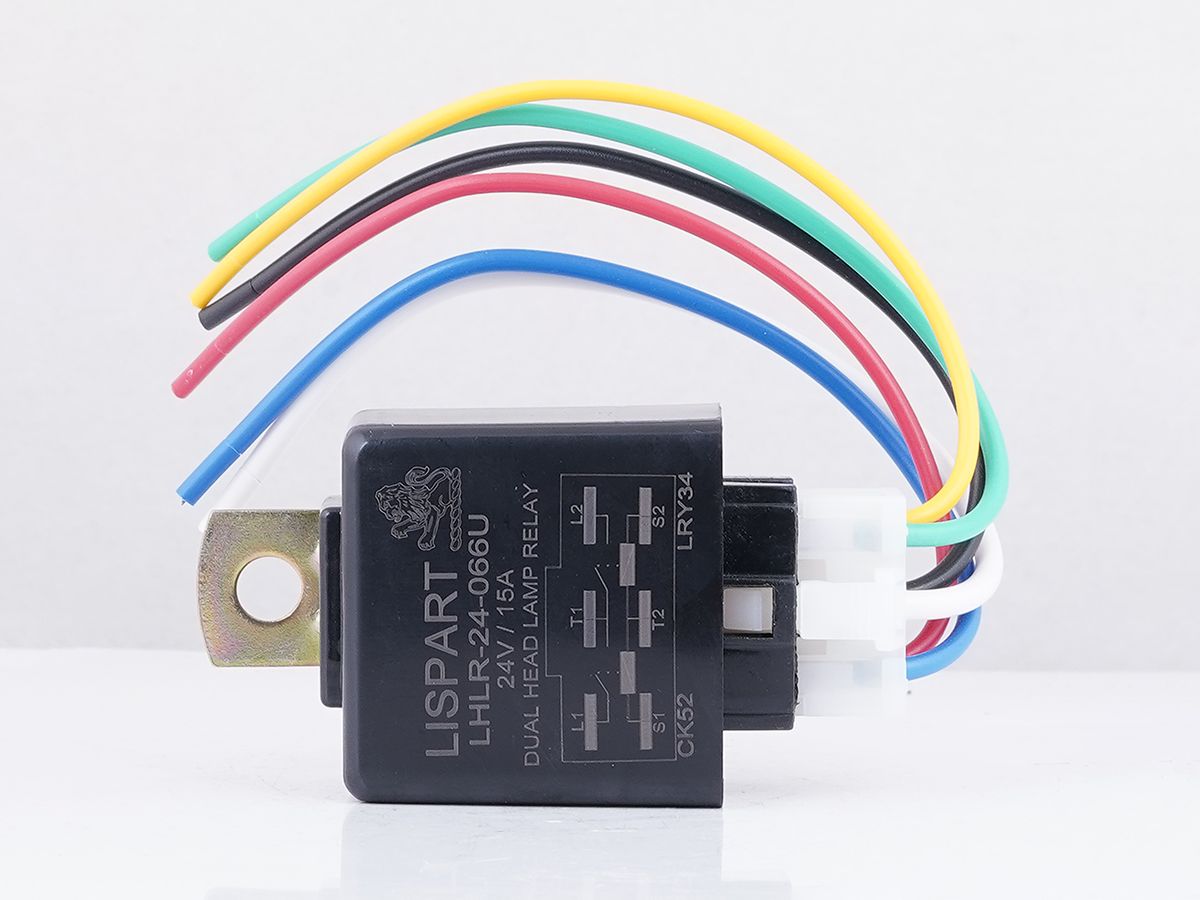 LISPART Dual Head Lamp Relay - LHLR-24-066U for Heavy Commercial Vehicle All Models