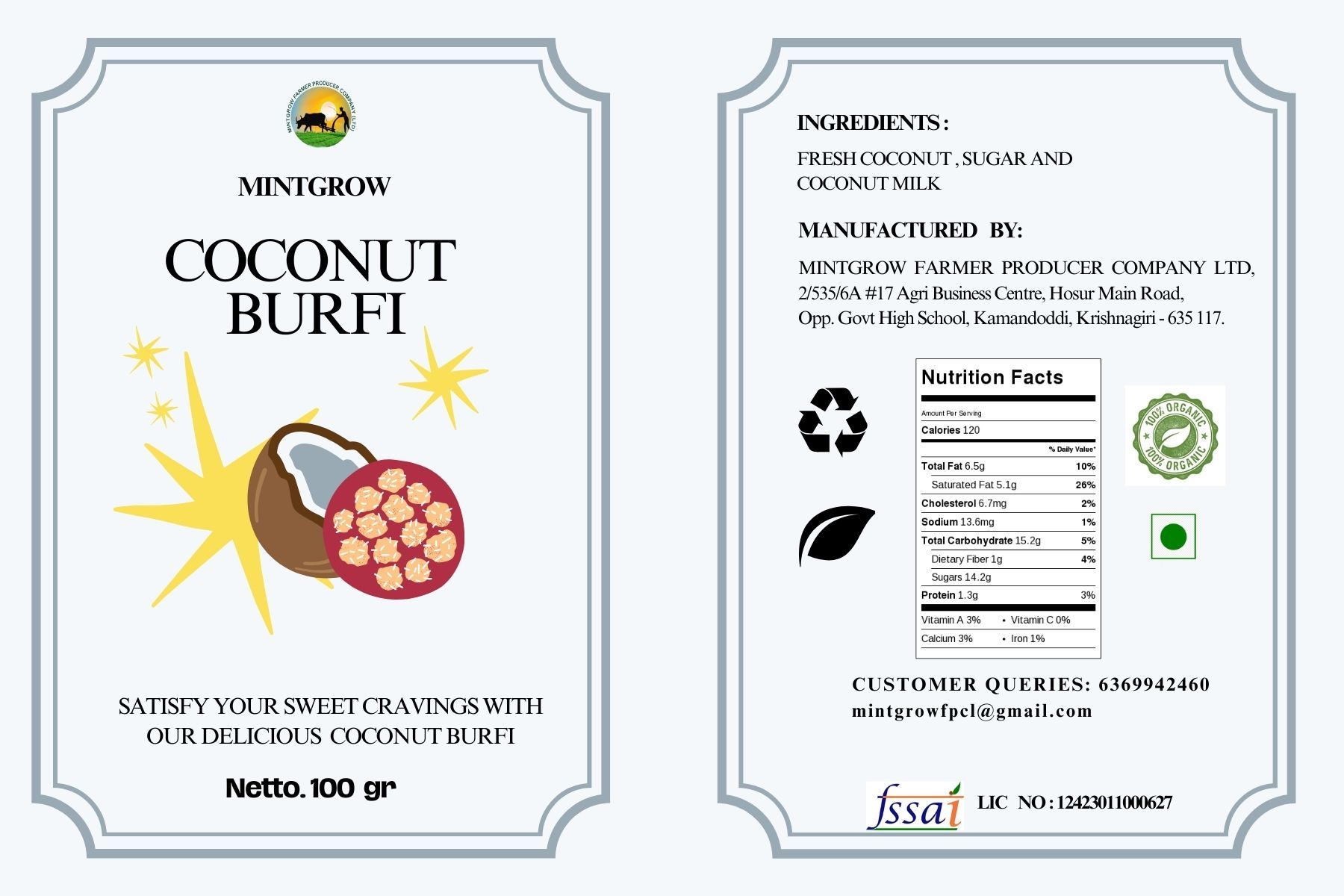 COCONUT BURFI