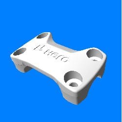 Hero Genuine HOLDER HANDLE UPPER for Passion Pro | Super Splendor | Passion Xpro | Glamour | OEM Fit | High Durability | Reliable Performance | Handle Stability | Easy Installation- 53131AACH00S