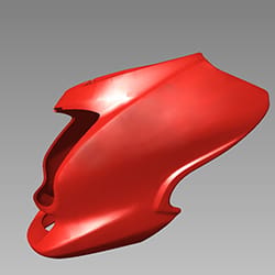 FRONT COWL CANDY BLAZING RED - Super Splendor - 61301KTCA20VS