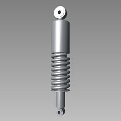 Hero Genuine Rear Shock Absorber Assembly for Splendor+ & Splendor Pro | Enhanced Ride Comfort | Superior Damping | Durable Suspension | Stability Control | OEM Fit – 52400KWH961ZHS