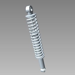 Hero Genuine Rear Shock Absorber for Splendor NXG | Superior Ride Comfort | Durable Construction | OEM Fit | Reliable Performance | Easy Installation- 52400KVH761S