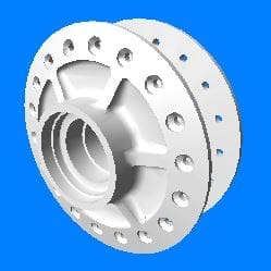 Hero Genuine Rear Wheel Hub for Impulse | Strong Wheel Mounting | Durable Metal Construction | Smooth Rotation Support | Reliable Performance | OEM Fit – 42601KZJ900S
