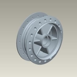 Hero Genuine Rear Wheel Hub for Splendor Pro | HF Deluxe | Splendor+ | Splendor NXG | HF Dawn | Precise OEM Fit | High Durability | Smooth Wheel Rotation | Reliable Performance- 42601KST940S 