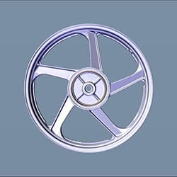 Hero Genuine Rear Wheel for HF Deluxe | Lightweight Aluminium Alloy | OEM Fit | Durable Construction | Reliable Performance | Easy Installation - 42601AAH300099S