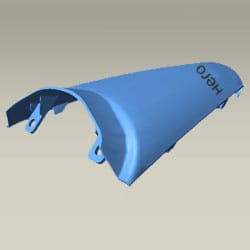 Hero Genuine Centre Rear Cowl for Glamour | OEM Fit | Durable Build | Enhanced Styling | Long Lasting Finish | Easy Installation- 77230AAN200TS