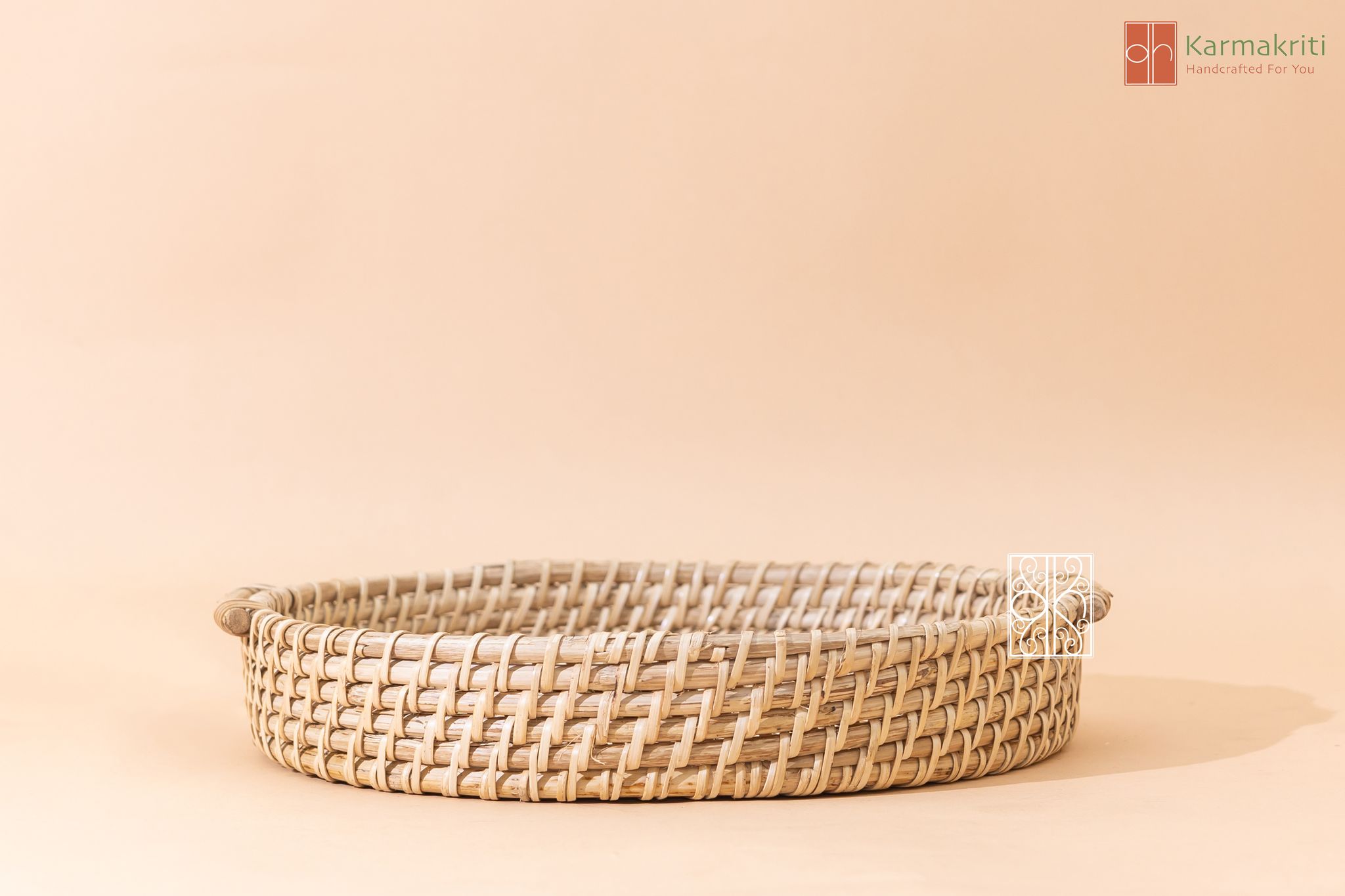 Nature's Elegance Handmade Rattan Tray