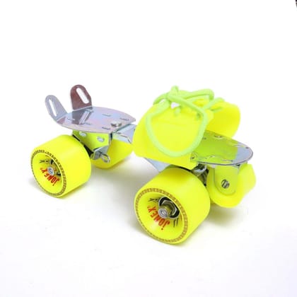 JJ JONEX Gold with Brake Adjustable Quad Roller Skates Suitable for Age Group 6 -15 Years (MYC) JJ JONEX Gold with Brake Adjustable Quad Roller Skates Suitable for Age Group 6 -15 Years (MYC)