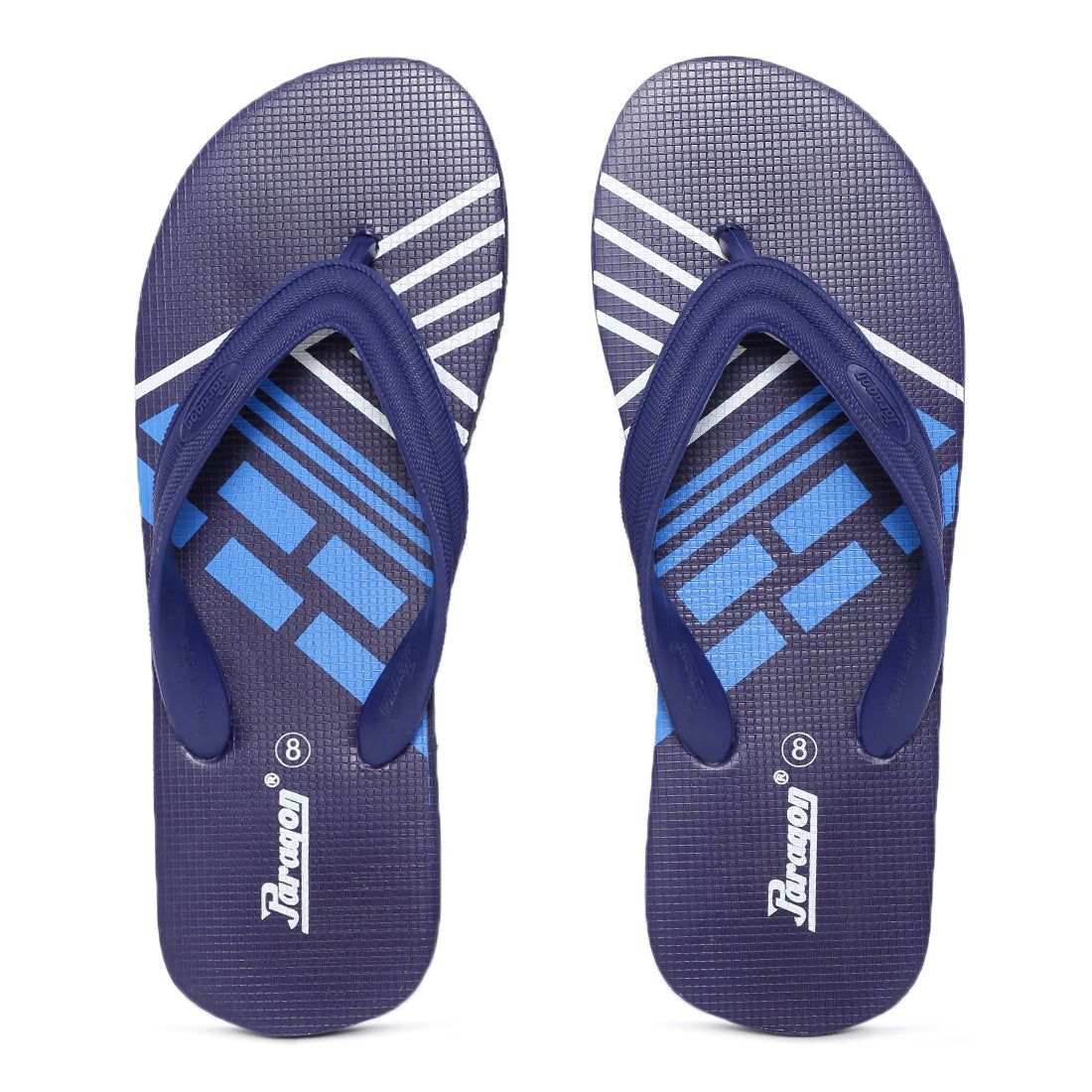 Paragon Men's Navy Blue Flip Flops