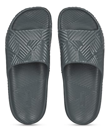 Paragon EVK10924G Men's Waterproof Grey Sliders with Comfortable Anti-Skid Sole