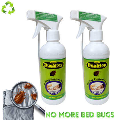 Ultima BugStop Eco Friendly Bedbug Killer Spray | Get Rid of Bed Bugs | Spraying for Bed Bugs Control | Bed Bug Exterminator (250 MLx2)