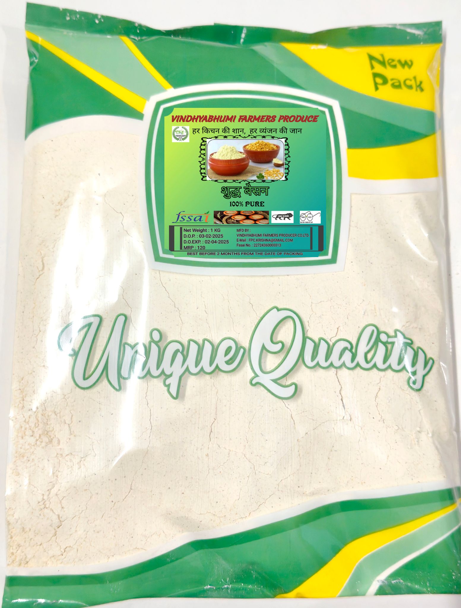 Gram Flour। Chickpea Flour। Shuddh Chana Besan-100% Pure