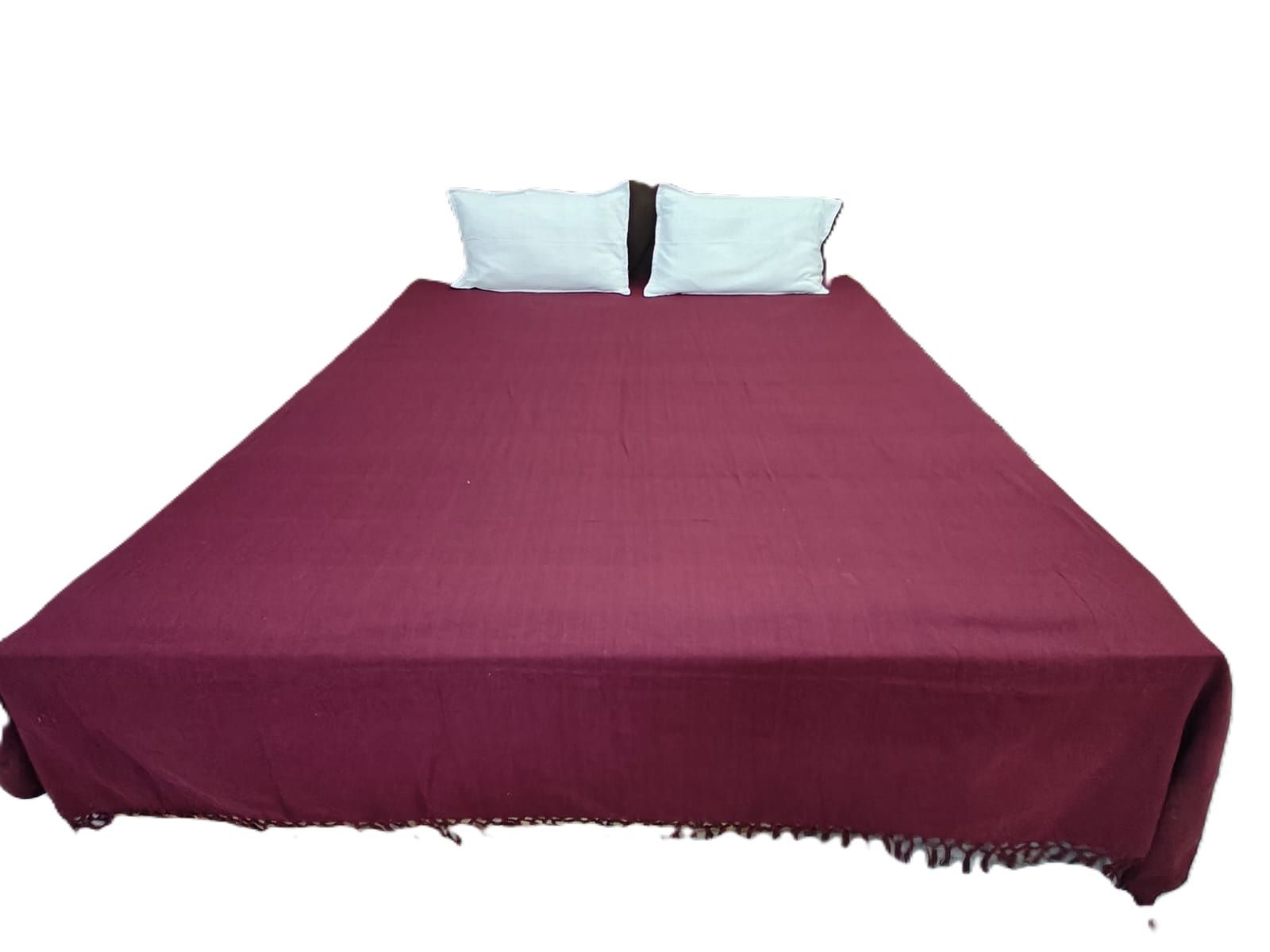 Dhaga Vishwas Ka Handloom Cotton Double Bed Sheet with Pillow Covers