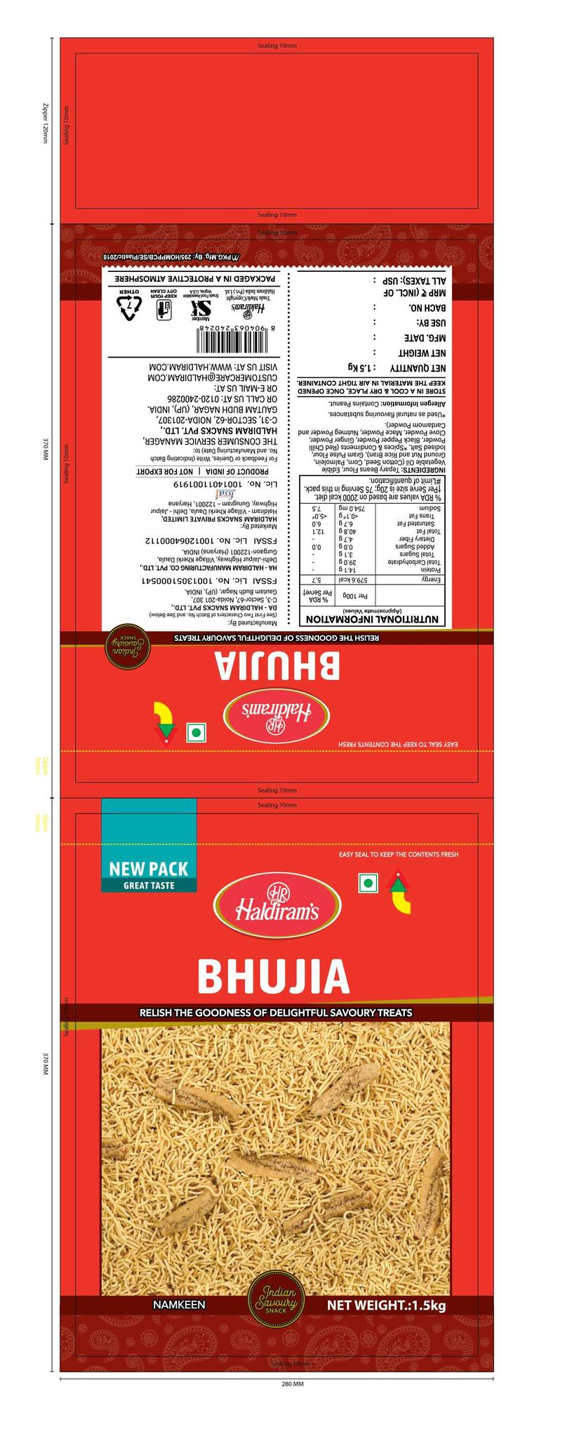 bhujia 1500gm,419rs