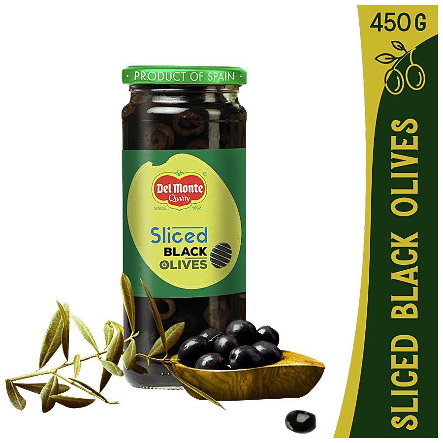 Del Monte Sliced Black Olives, 450 G Jar
