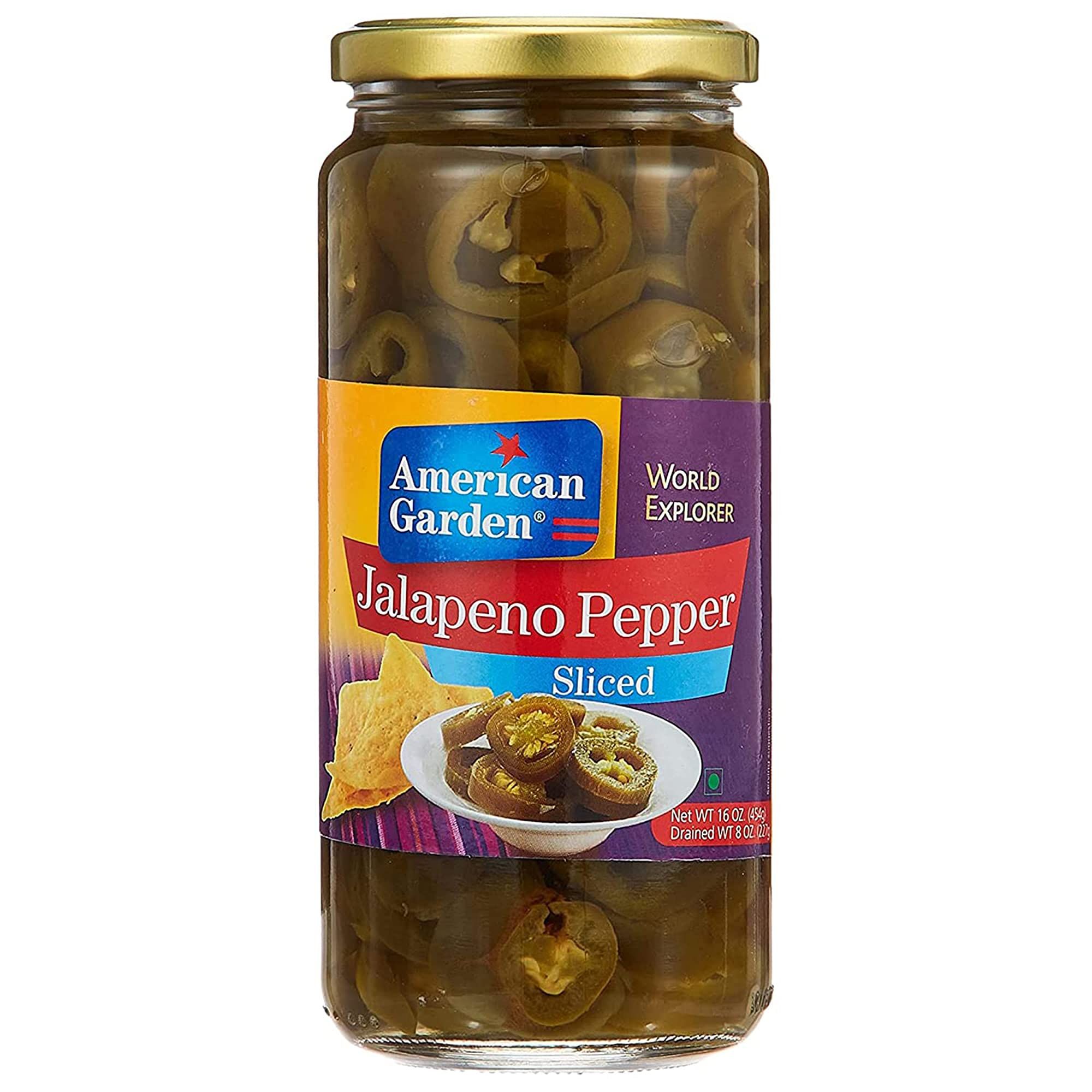 American Garden Jalapeno Peppers Sliced, 16 Oz 454 G