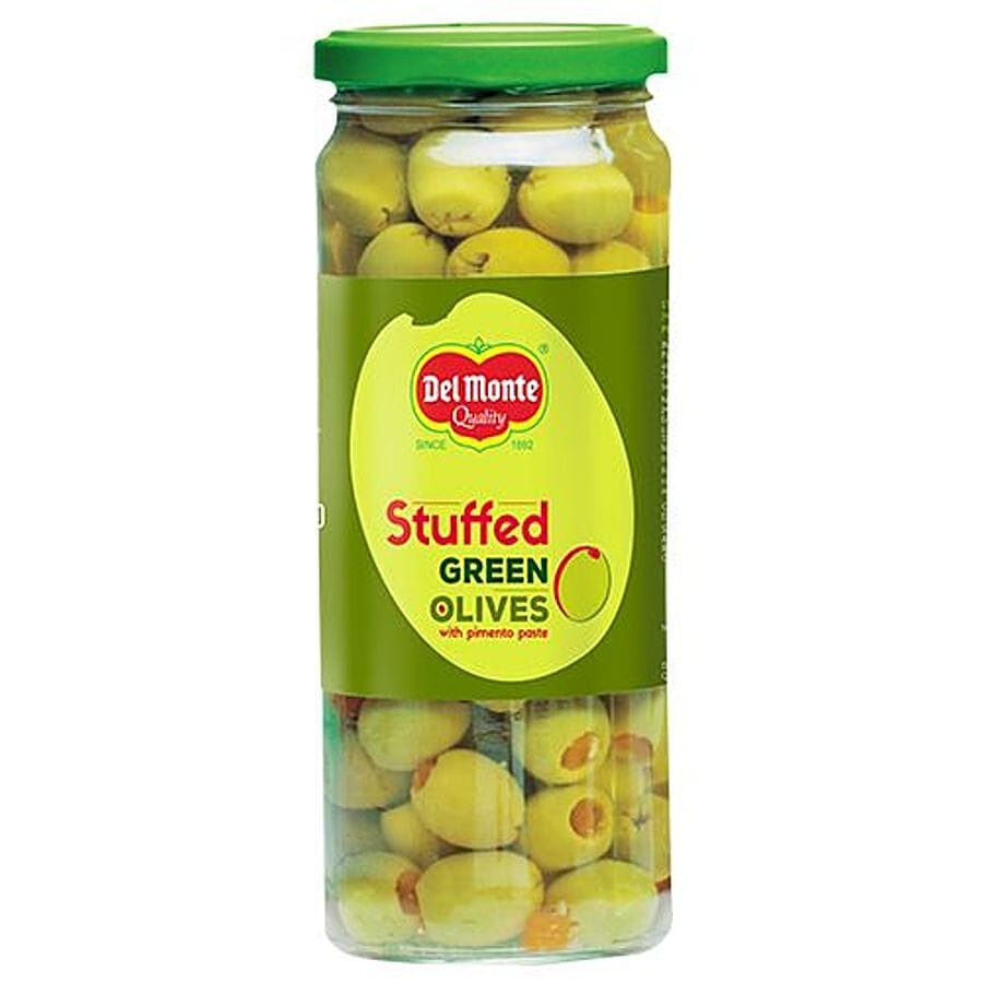 Del Monte Green Olives, Stuffed With Pimiento Paste, 450 G