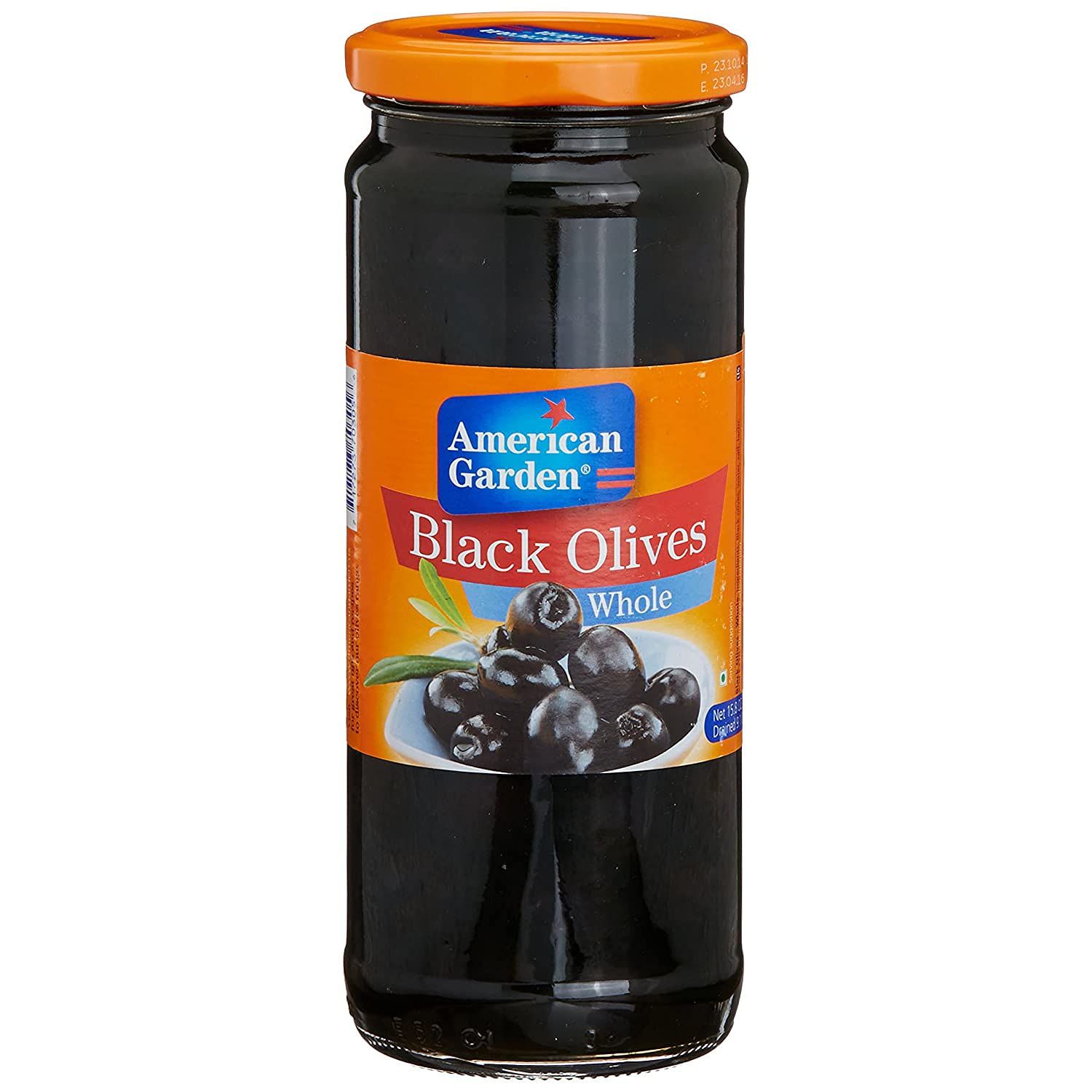 American Garden Black Olives Whole, 450G