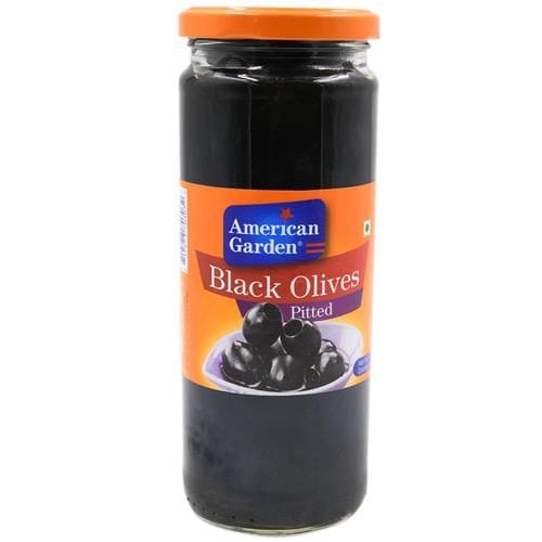 American Garden Olives Pitted, Black, 450 G