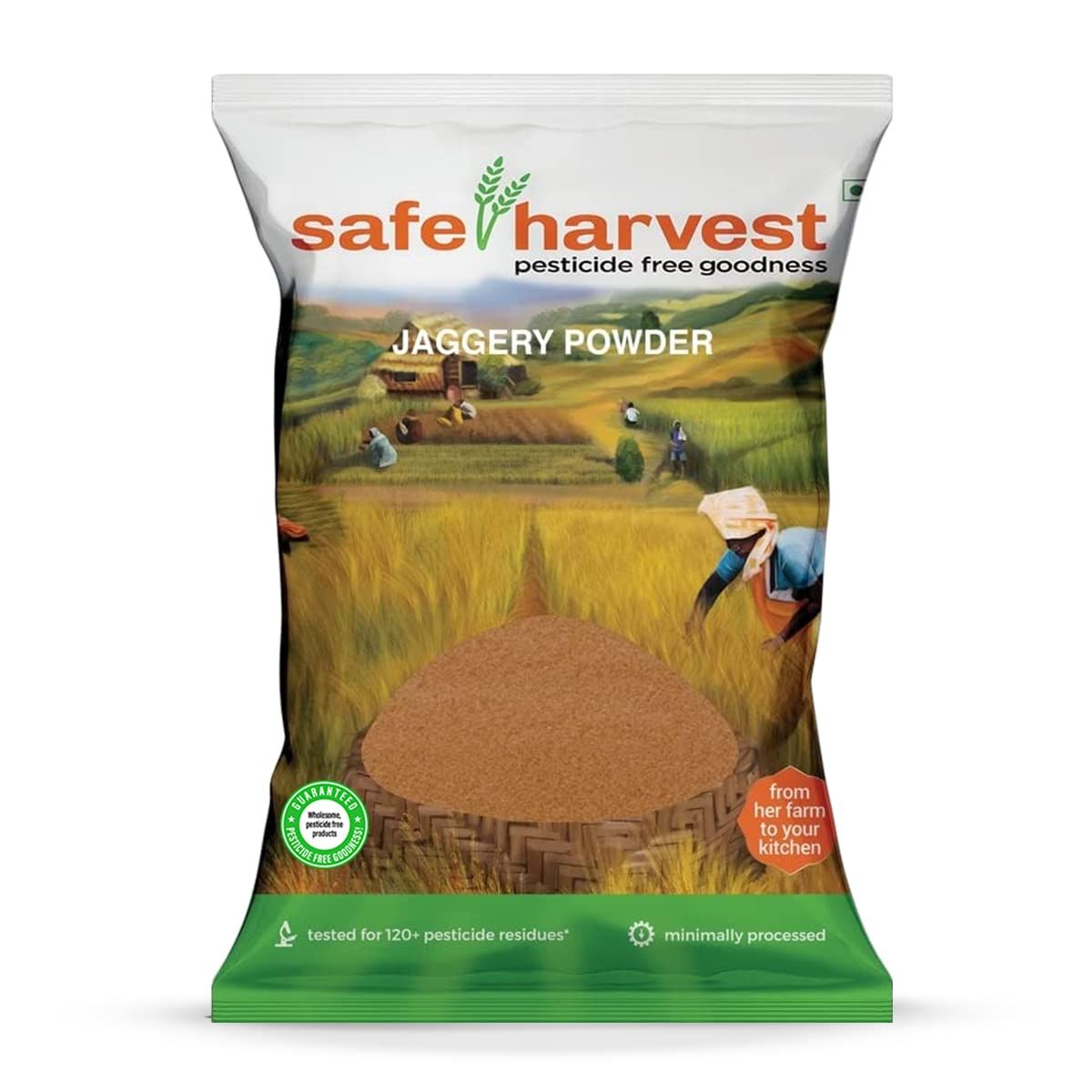 Safe Harvest Jaggery Powder, 500G