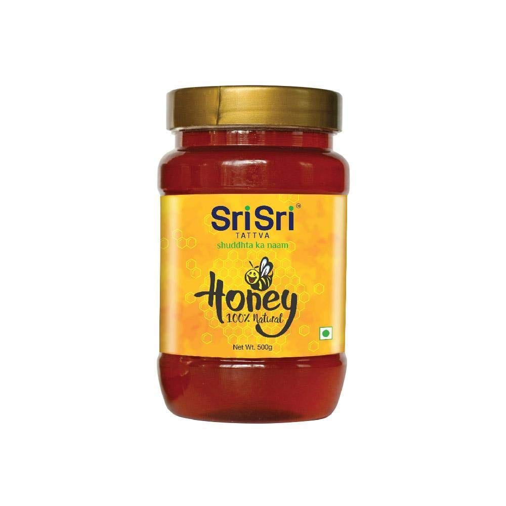 Sri Sri Tattva Shuddhta Ka Naam Sri Sri Tattva Honey, 100% Natural & Pure, 500G (Pack Of 1)