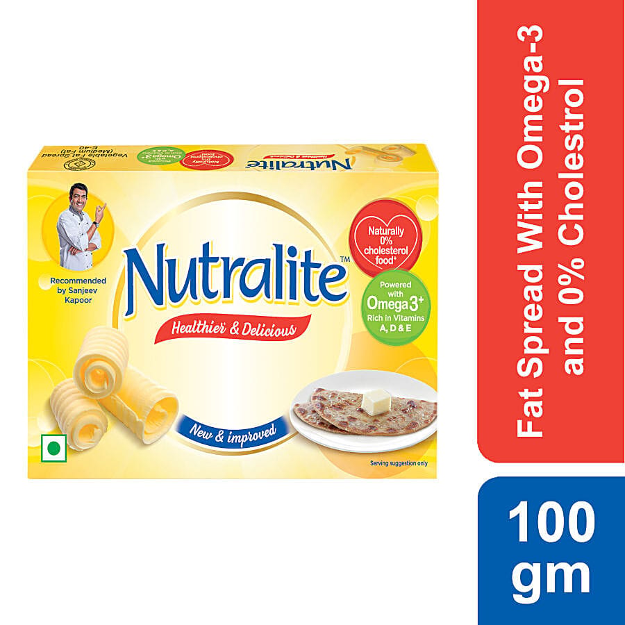 Nutralite Healthier & Delicious Fat Spread, 100 G Carton