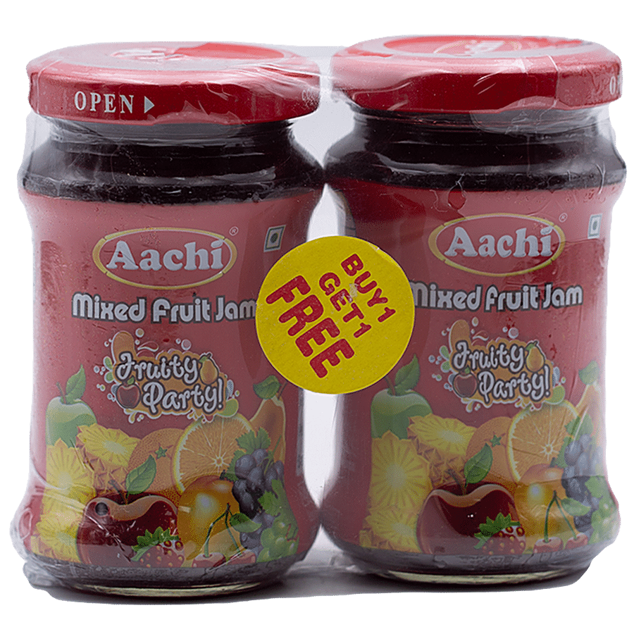 Aachi Jam, Mixed Fruit Fruity Party, 200 G
