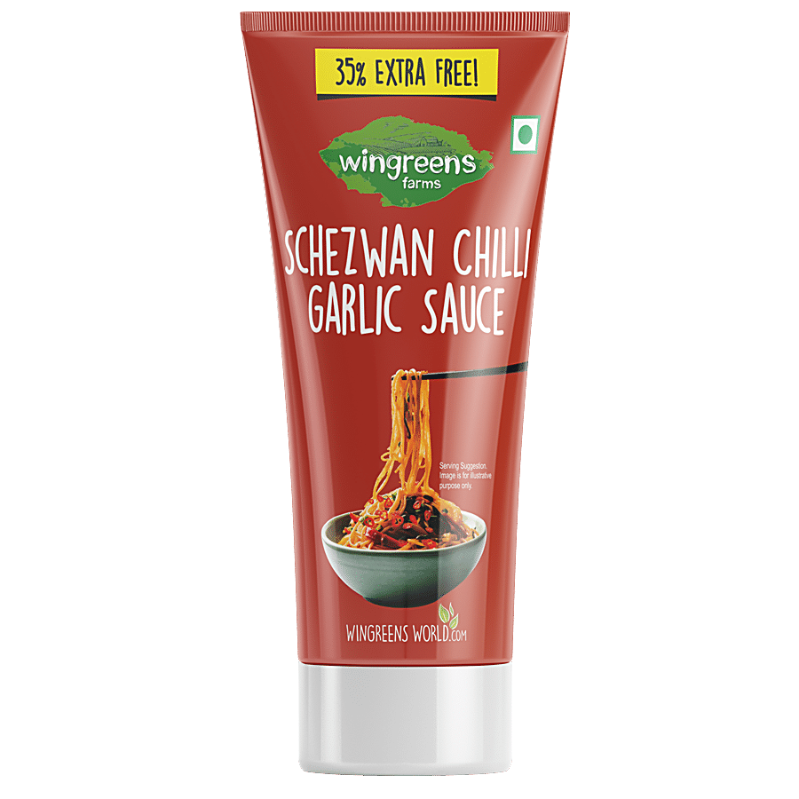 Wingreens Farms Schezwan Chilli Garlic Sauce, 180 G