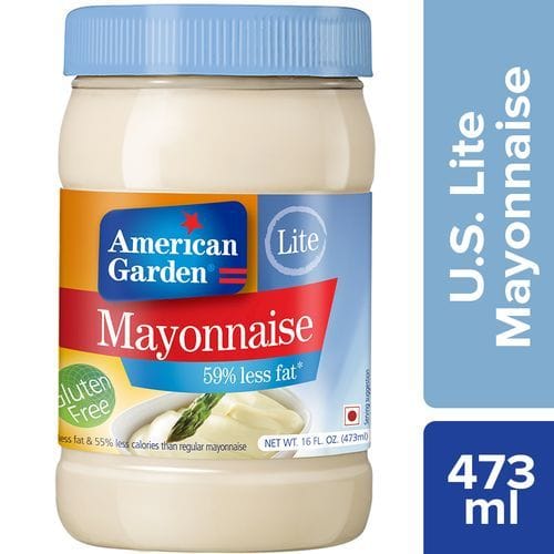 American Garden Mayonnaise, Lite 59% Less Fat, 473 Ml Bottle