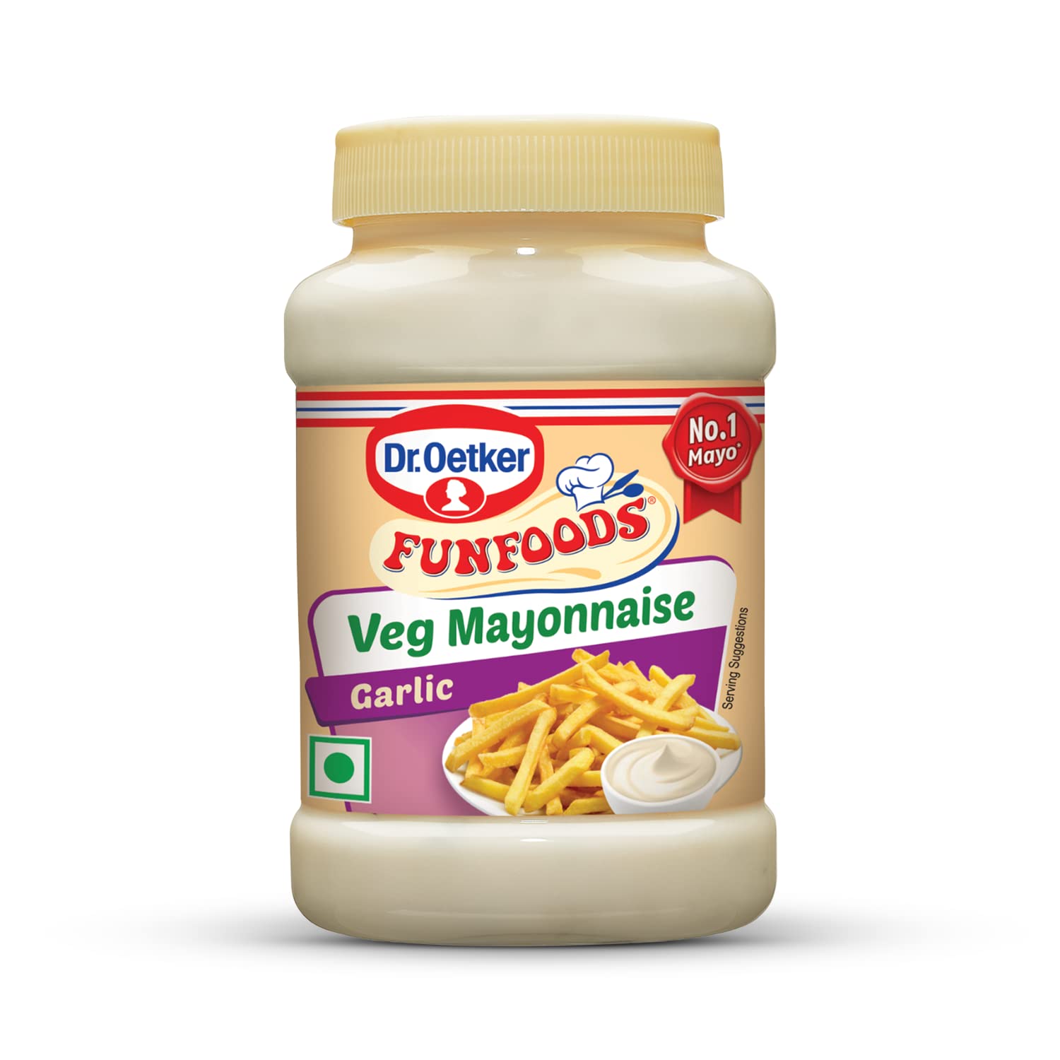 Funfoods Garlic Veg Mayonnaise Eggless, 250G