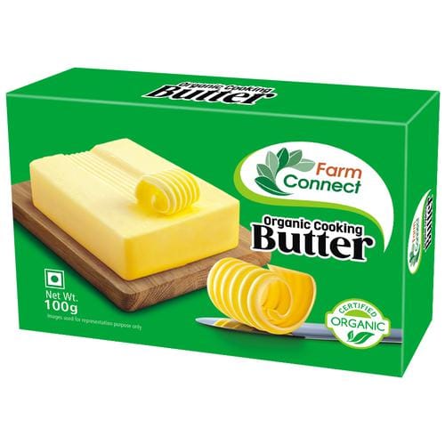 Farm Connect Organic Cooking Butter, Extra Creamy, Natural Flavour, Rich In Calcium, 100 G