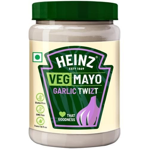 Heinz Veg Mayo Garlic Twizt, 250 G Jar