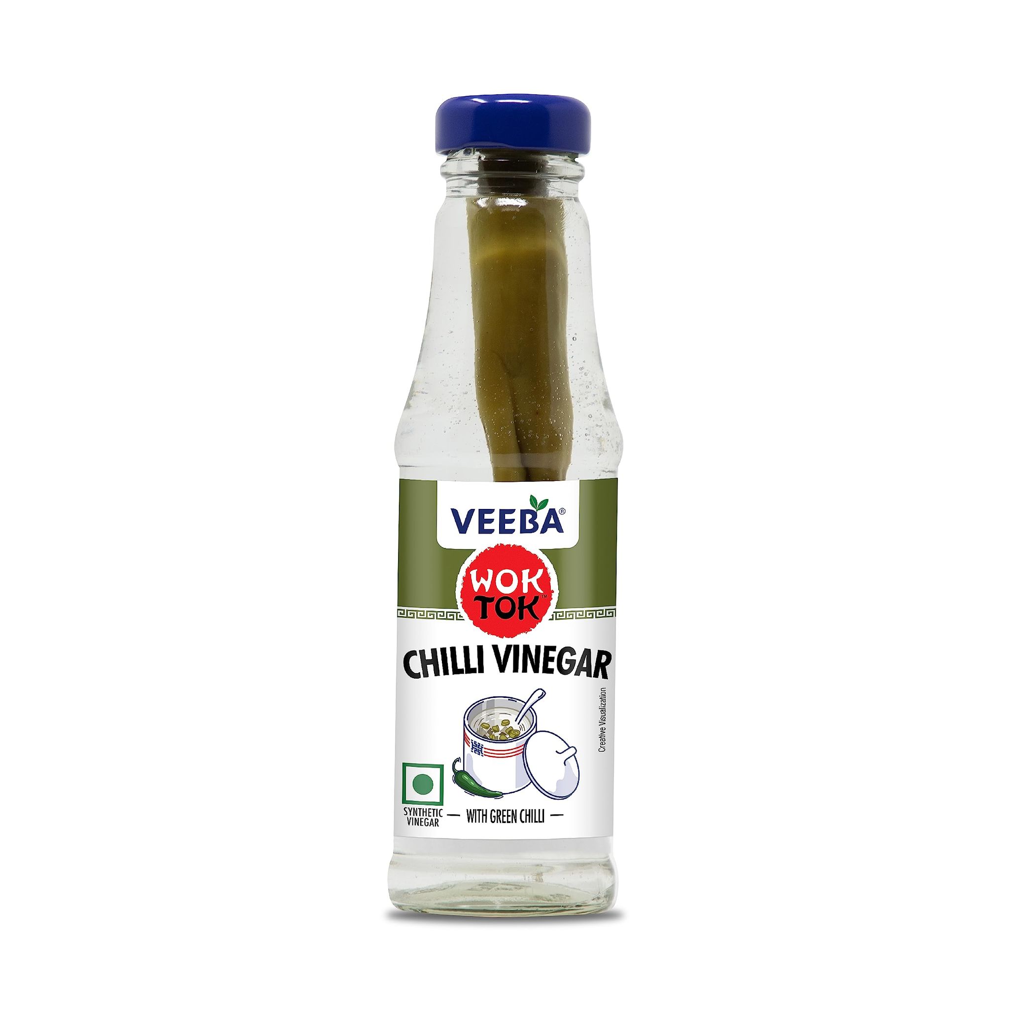 Veeba Wok Tok Chilli Vinegar Sauce, 175G, No Artificial Flavours, No Trans, Fat, 100% Veg
