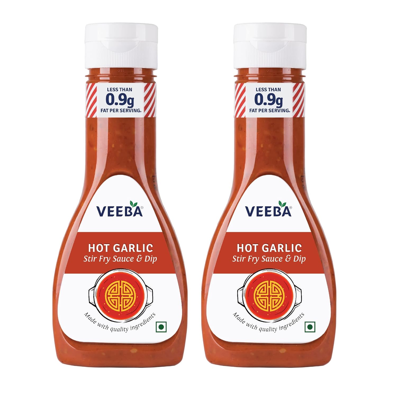 Veeba Hot Garlic Stir Fry Sauce & Dip, 330G, Pack Of 2