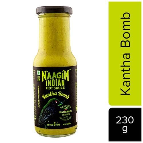 Naagin Indian Hot Sauce, Kantha Bomb, Spicy, 230 G