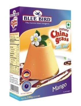 Blue Bird Instant China Grass Milk Jelly Mango 100Gm (Pack Of 3)