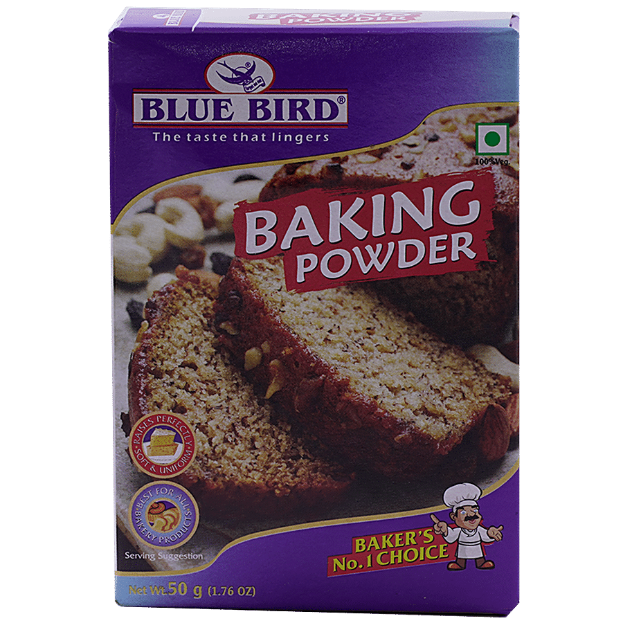 Blue Bird Baking Powder, 50 G Carton