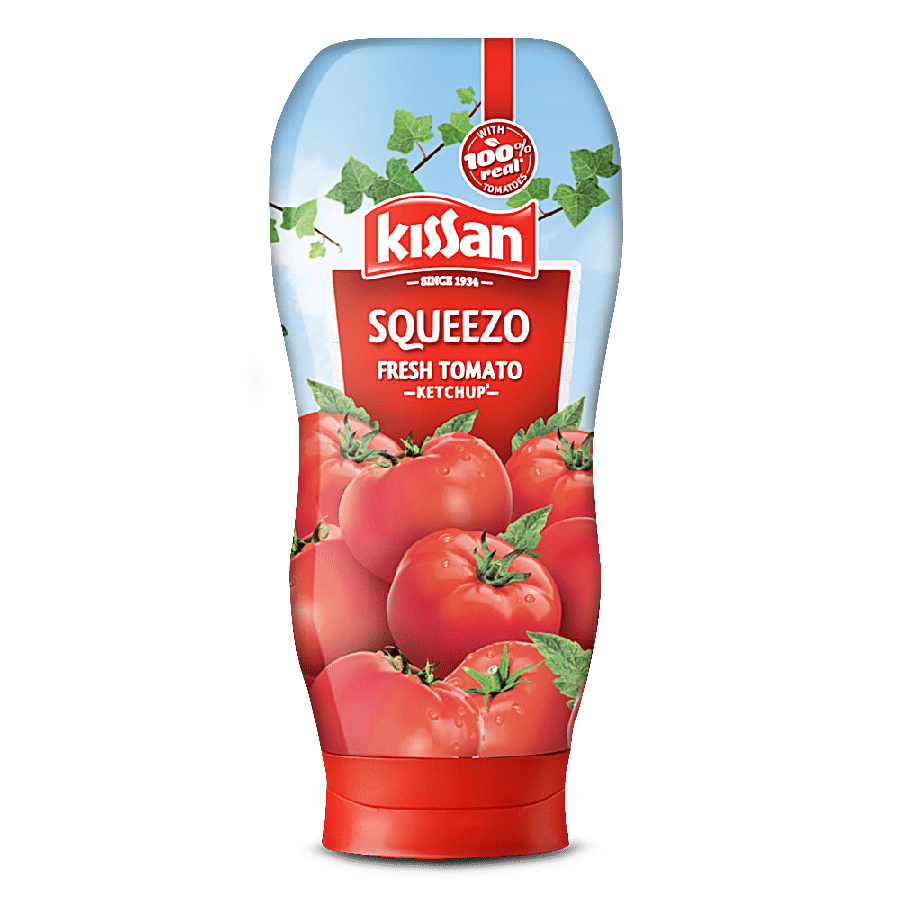 Kissan Fresh Tomato Ketchup Squeeze, 450 G