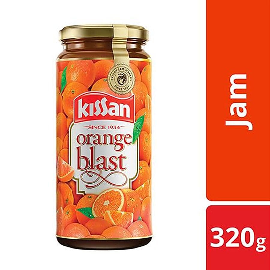 Kissan Jam, Orange Blast, 320 G Bottle