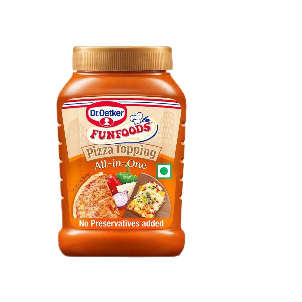 Dr. Oetker Funfoods Pizza Topping All In One, Preservative Free, 3, 15G / 325G (Weight May Vary)