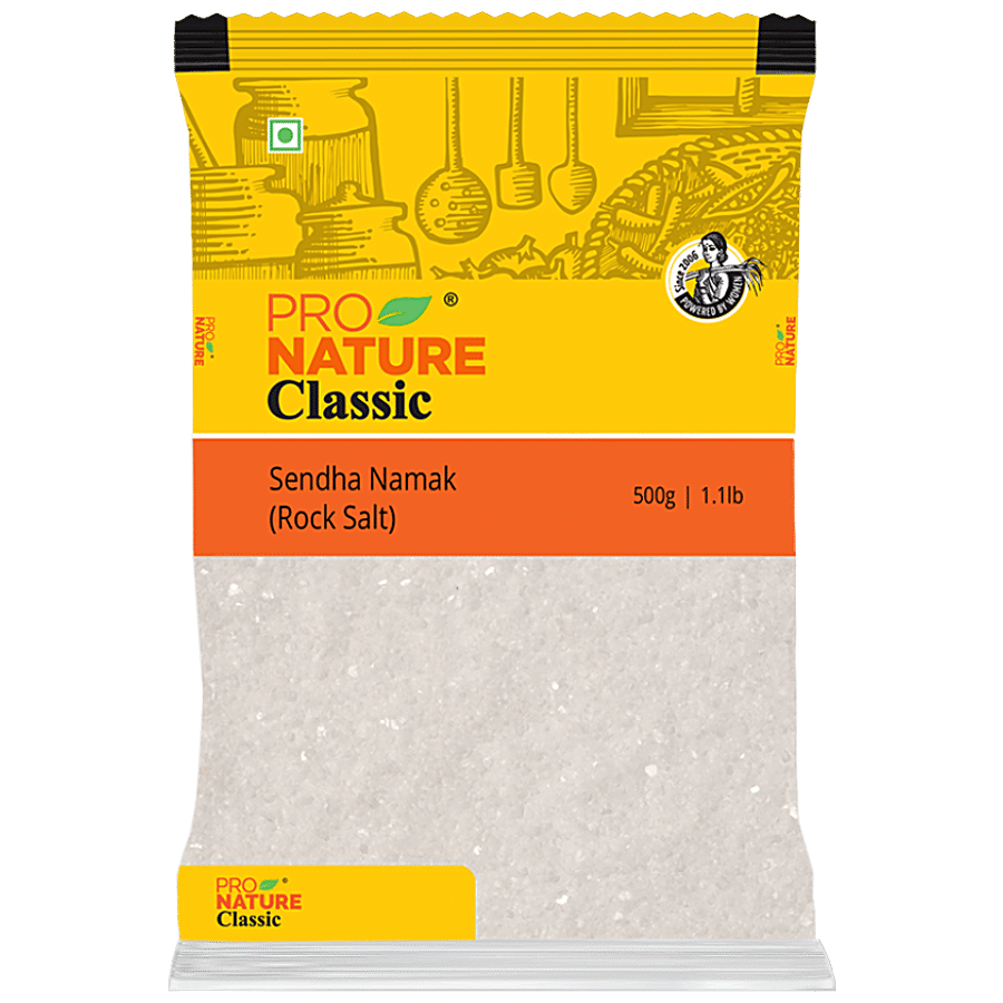 Pro Nature Rock Salt, Sendha Namak, 500 G
