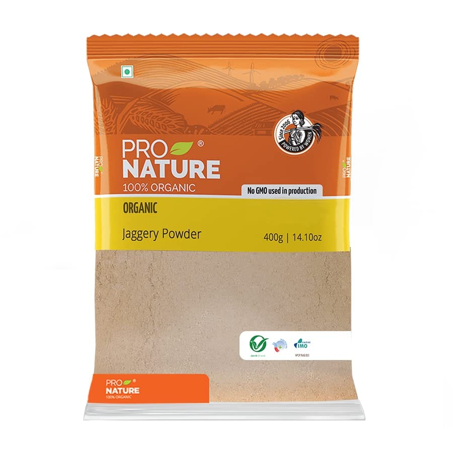 Pro Nature 100% Organic Jaggery Powder, 400G