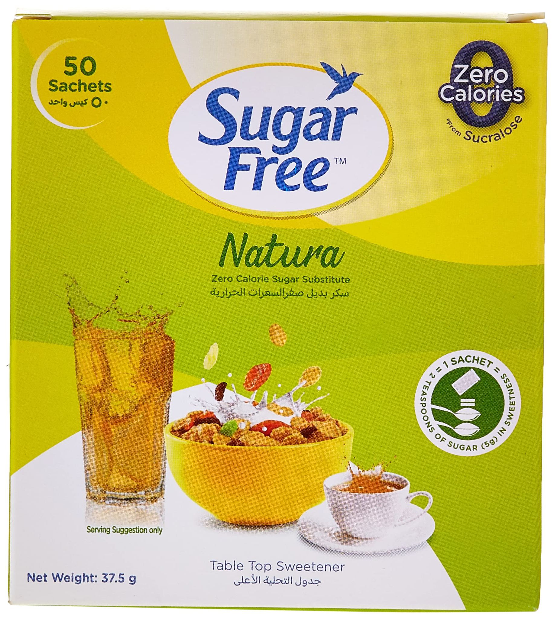 Sugar Free Natura Sachet – 0.75G Pack Of 50 Sachets