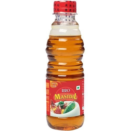 Rro Mastdil Premium Mustard Oil, 200 Ml Pet Bottle