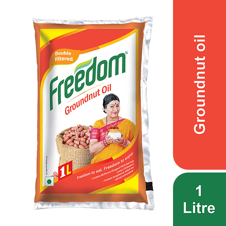 Freedom Groundnut Oil, 1L Pouch