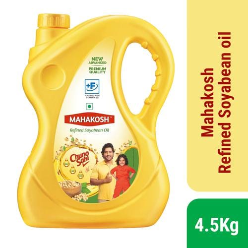 Mahakosh Refined Soyabean Oil, 4.5 Kg Jar