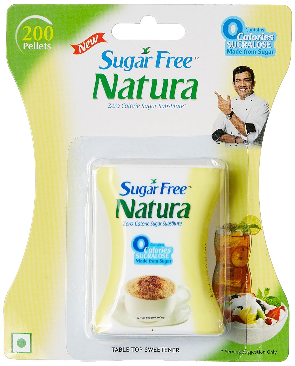 Sugar Free Natura Low Calorie Sweetner, 200 Pellets