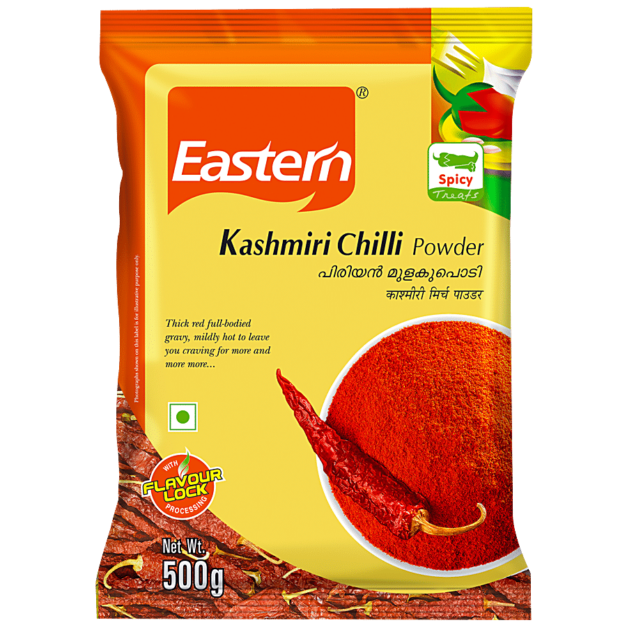 Eastern Kashmiri Chilli Powder, Perfect Colour, Smell & Taste, 500 G Pouch