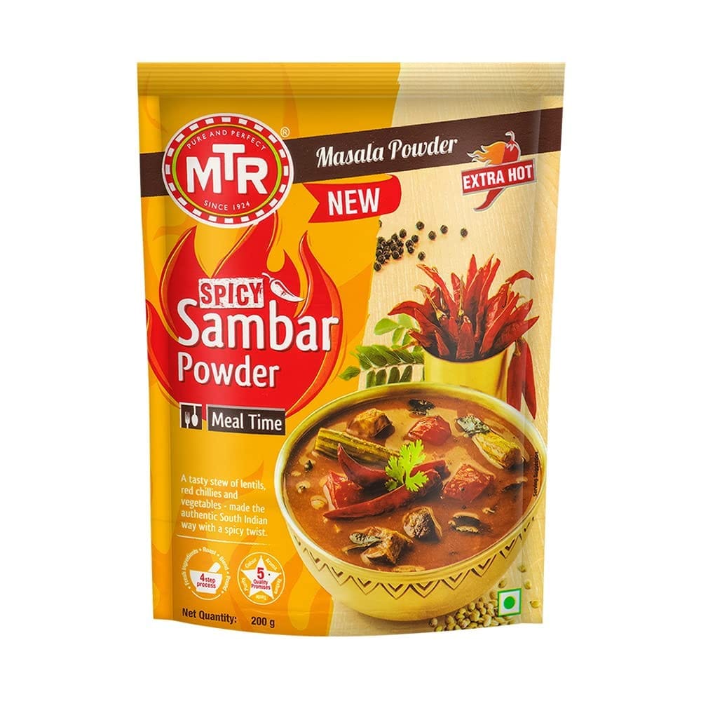 Mtr Spicy Sambar Masala Powder, 200G
