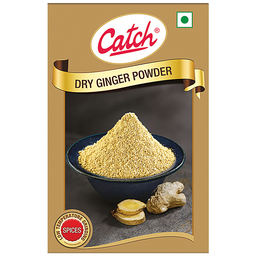 Catch Dry Ginger Powder - Enhances Flavour, 90 g Carton